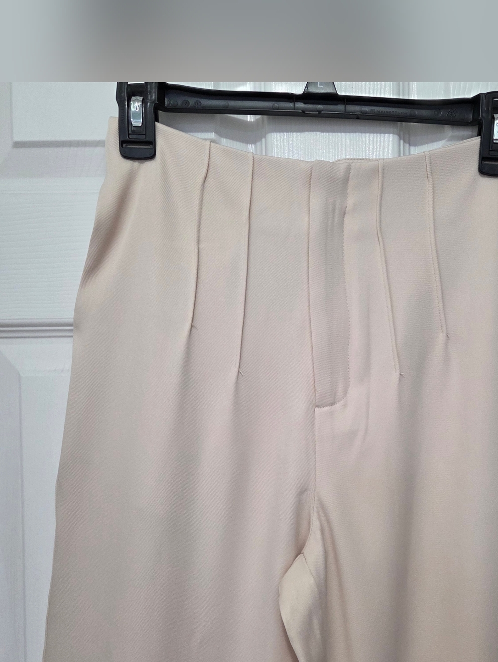 Women Pleated Cream Slim Fit Dress Pants Trousers Sz Xs Elegant Office Business - Picture 5 of 12